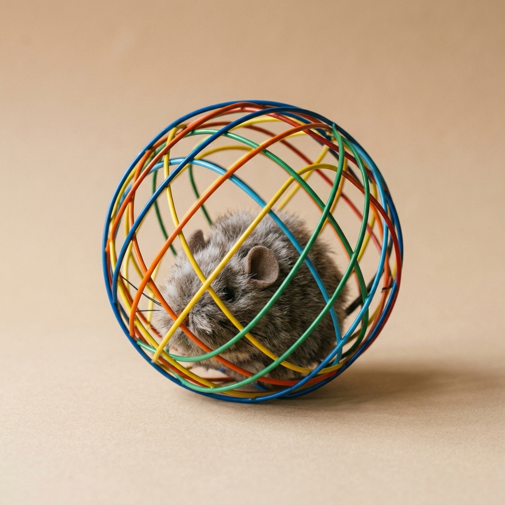 Interactive mice puzzle toy for cats providing mental stimulation and enrichment